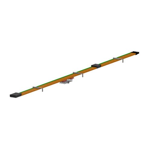 Однополюсный токоподводящий рельс - Hevi-Bar II - Conductix-Wampfler - из алюминия / для высокой мощности / модульный