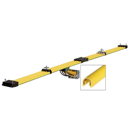 Токоподводящий рельс из пластика - FlexLine 0811 Series - Conductix-Wampfler - изоляционный / однополюсный / закрытый