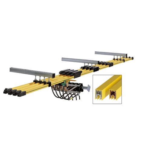 Однополюсный токоподводящий рельс - Single PowerLine 0812 Series - Conductix-Wampfler - из алюминия / из меди / из нержавеющей стали
