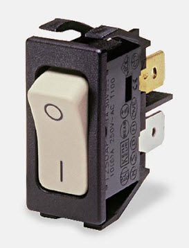 Клавишный переключатель - max. 16 A, 250 V | 1250 - Arcolectric - однополюсный / брызгозащищенный / электромеханический