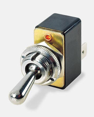 Переключатель с рычагом - max. 3 A, 250 V | 0600 - Arcolectric - однополюсный / с защитой / электромеханический