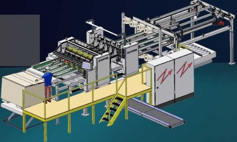 Станок для резки с гильотинными ножницами - CVX - Heinrich Kuper GmbH & Co. KG - для дерева / ЧПУ / для штабелирования
