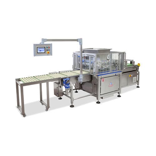 Линия для производства печенья с резаком - COMBY PLUS 600 - Minipan S.r.l. Food Processing Machines - с экструдером / контролируемая PLC