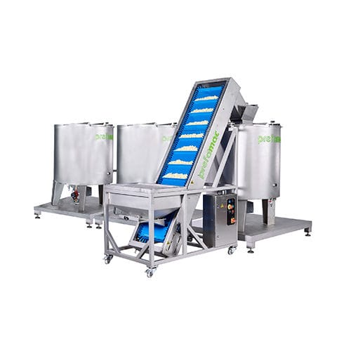 Ленточный конвейер - Giraffe - Prefamac Chocolate Machines N.V. - наклонный / продуктов питания / с электродвигателем