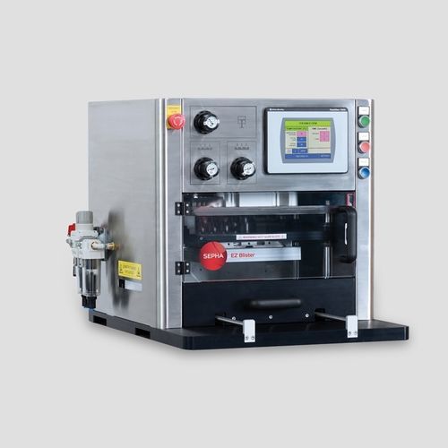 Упаковочная машина контролируемая PLC - EZ Blister - Sepha Ltd. - компактная / под блистером / для прессованных материалов