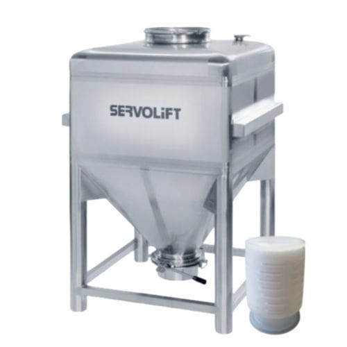 Резервуар для стокирования - WB502E series - Servolift GmbH - для фармацевтических продуктов / из нержавеющей стали / с коническим дном