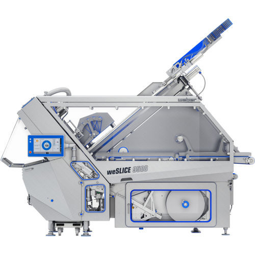 Машина для нарезки мяса - weSLICE 9500 - Weber Maschinenbau - полностью автоматическая / с эллиптическим лезвием / из нержавеющей стали