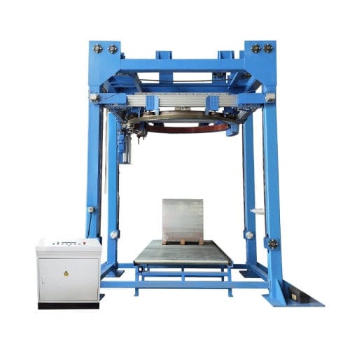 Паллетообмотчик с поворотным кронштейном - SHANDONG SINOLION MACHINERY CORP LTD - с вращающимся кольцом / для строительных материалов / для химических продуктов