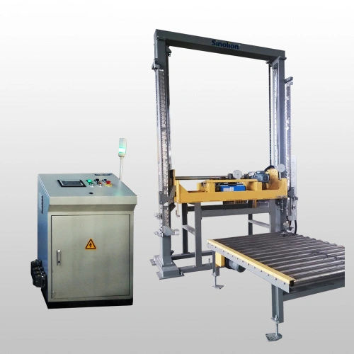 Обвязочная машина для наматывающего устройства - SKV-1220 - SHANDONG  SINOLION  MACHINERY  CORP  LTD - полностью автоматическая / для поддонов / для конвейерной доставки