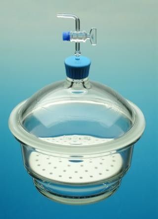 Эксикатор лаборатории, из стекла - ø 300 mm - Dixon Glass Ltd - вакуумный