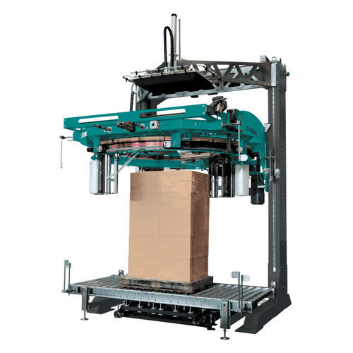 Паллетообмотчик с вращающимся кольцом - Omega Double - Atlanta Packaging UK LTD - полностью автоматический / для картона / для паллет