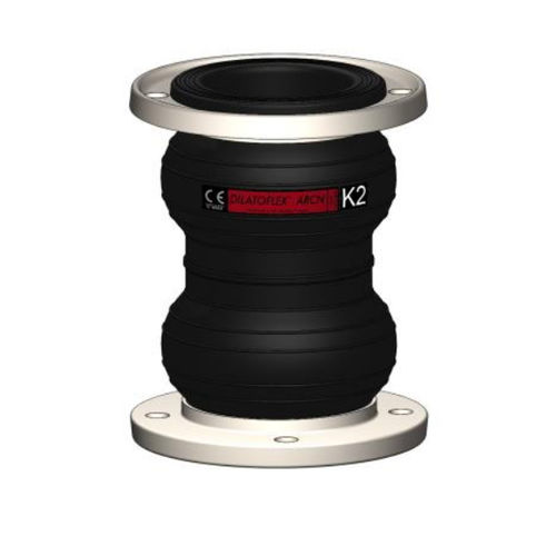 Компенсатор линейного расширения из каучука - Type K2 - DILATOFLEX - круглый / с фланцем / двойной