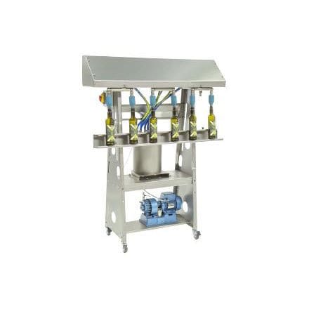 Полуавтоматическая наполнительная машина - SPEEDY OIL SV - Mori-Tem - для стеклянных бутылок / для жидкостей / для пищевой промышленности
