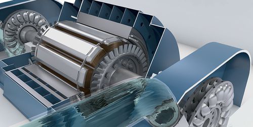 Гидравлическая турбина - GE Renewable Energy - для производства электроэнергии / ковшовая турбина / вертикальная