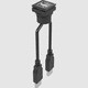 электрический соединитель USB / джек / квадратный
