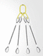 стропы с тросом / 4 точки / сталь