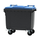 контейнер для отходов из HDPE / для промышленных отходов / подвижный / 4-колесный