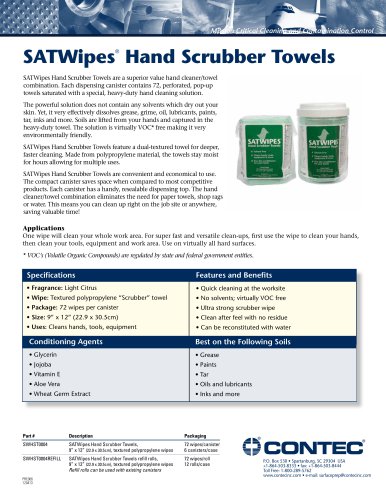 SATWipes® Hand Scrubber Towel