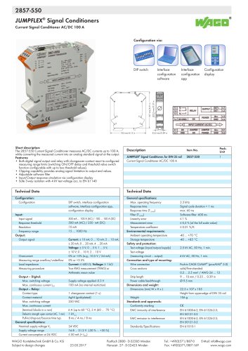 2857-550 JUMPFLEX® Signal Conditioners