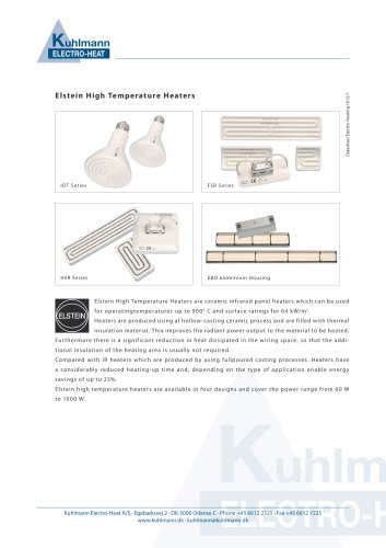 Elstein High Temperature Heaters