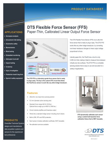 DTS Flexible Force Sensor (FFS)