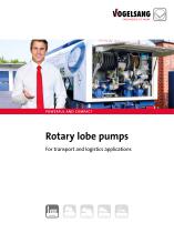 Rotary lobe pumps