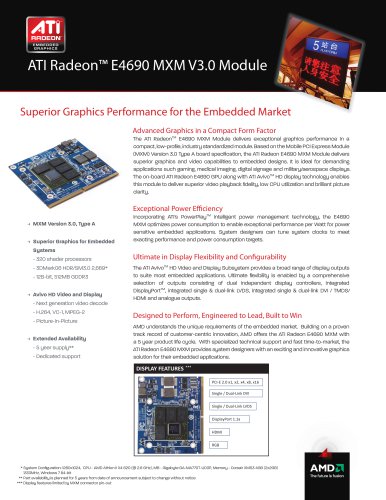 AMD Embedded Radeon? E4690 MXM module