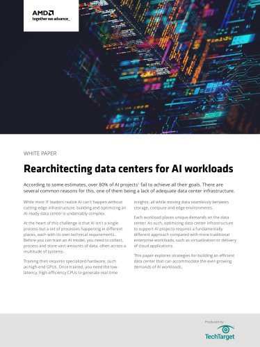 Rearchitecting data centers for AI workloads 