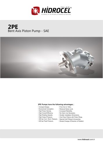 2PE Bent Axis Pumps