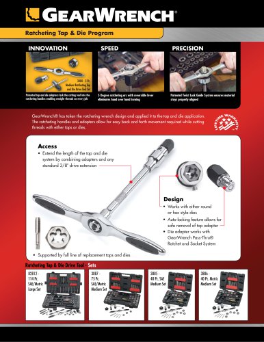 Ratcheting Tap & Die Program