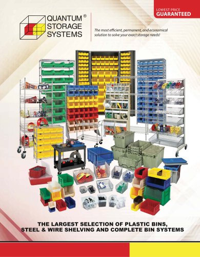 THE LARGEST SELECTION OF PLASTIC BINS, STEEL & WIRE SHELVING AND COMPLETE BIN SYSTEMS