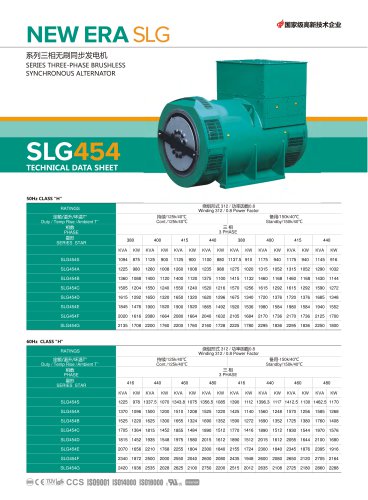 YANAN SLG 454 SERIES ALTERNATOR