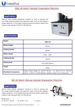 United Test ZQK-20 Impact sample Notch Preparation Machine