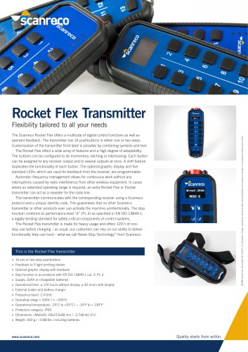 Scanreco Rocket Flex Transmitter