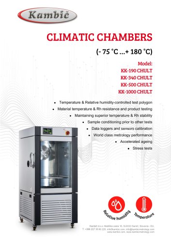 Ultra low temperature (- 75 &deg;C &hellip;+ 180 &deg;C)