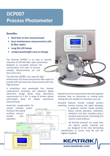 DCP007 Process Photometer