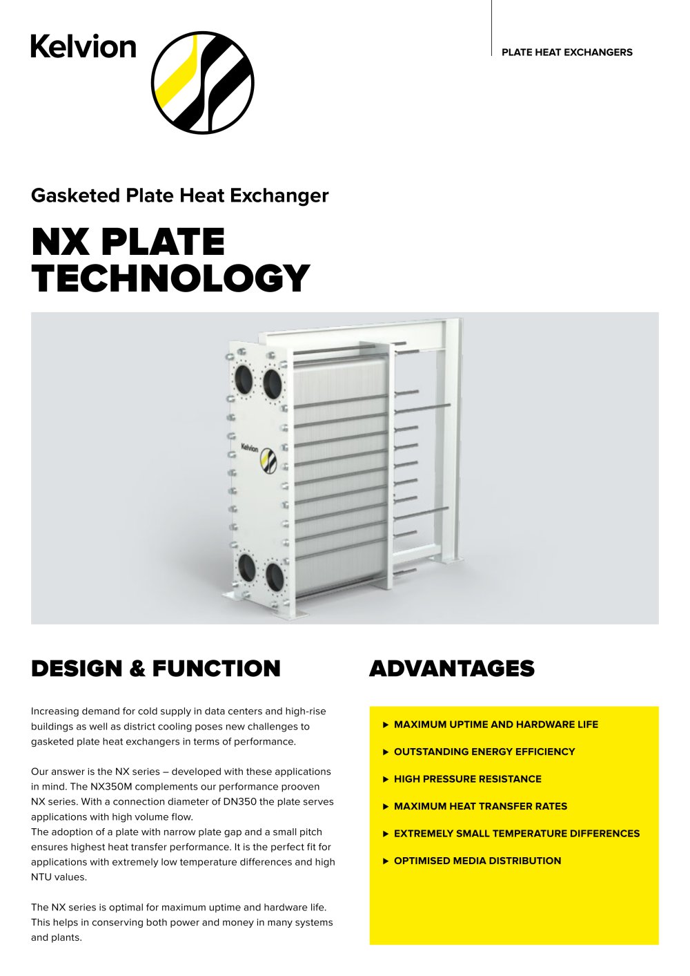 Gasketed Plate Heat Exchanger NX PLATE   TECHNOLOGY - Kelvion Holding GmbH