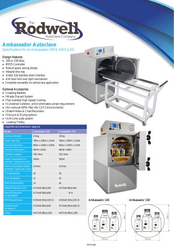 Ambassador Autoclave