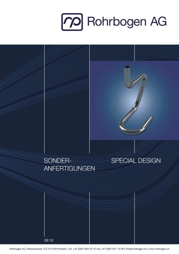 Sonderanfertigungen Special Design