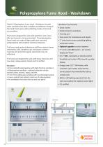 Polypropylene Fume Hood - Washdown