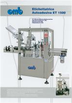 ET 1500 self-adhesive labeling machine