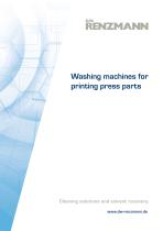 Washing machines for printing press parts