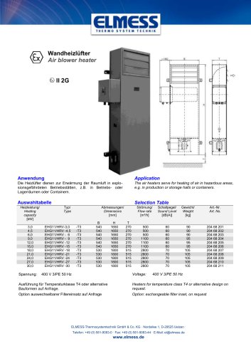 Air blower heater