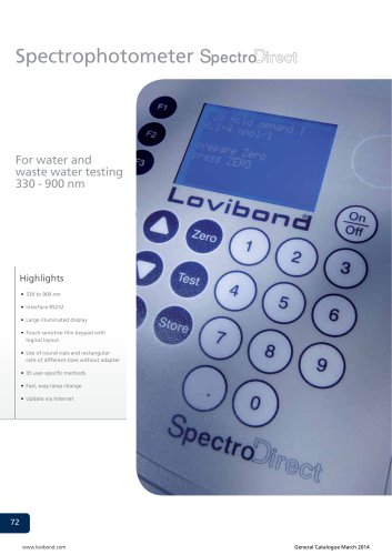 Spectrophotometer SpectroDirect