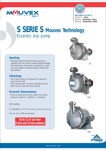 S-SERIES Mouvex Technology Eccentric Disc Pump