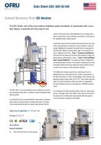 ASC-500 50 kW Solvent Recovery Plant