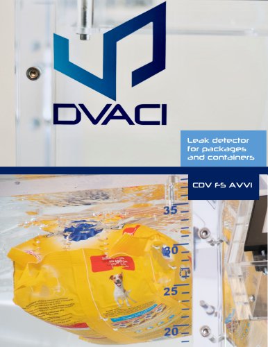 CDV FS AVVI Leak Tester for Packaging