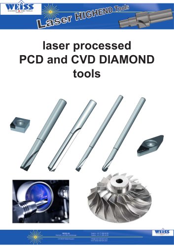 current offers - laser processed PCD and CVD DIAMOND tools