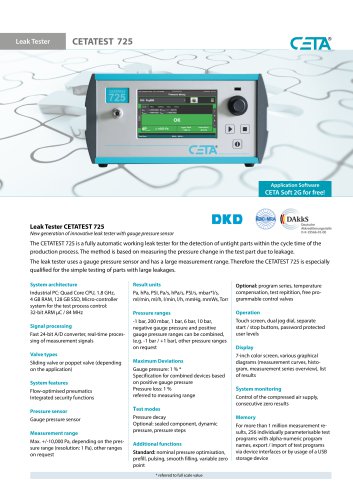 Leak Tester CETATEST 725