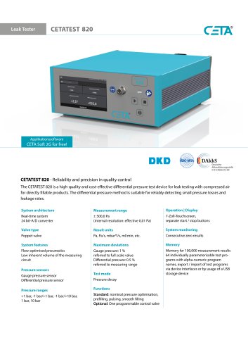 Leak Tester CETATEST 820